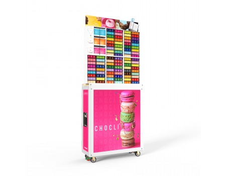 Display in acrilico con trolley aereo CHOCLI Display in acrilico con trolley aereo CHOCLI