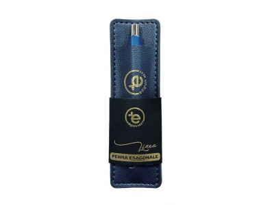 Mini Penna Esagonale con Astuccio - Blu Mini Penna Esagonale con Astuccio - Blu
