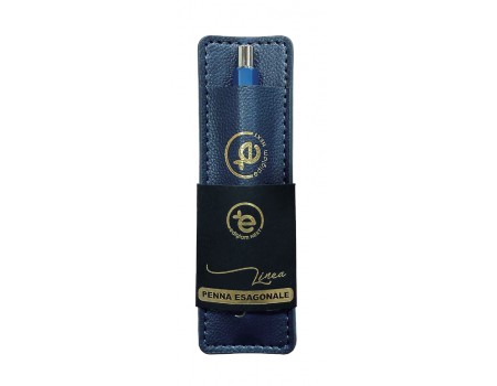 Mini Penna Esagonale con Astuccio - Blu Mini Penna Esagonale con Astuccio - Blu
