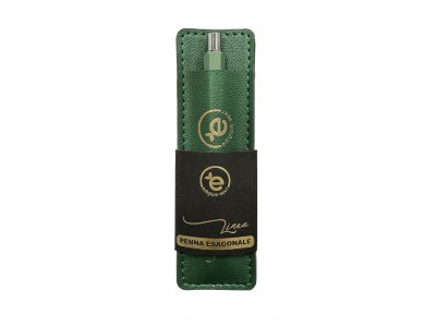 Mini Penna Esagonale con Astuccio - Verde Mini Penna Esagonale con Astuccio - Verde