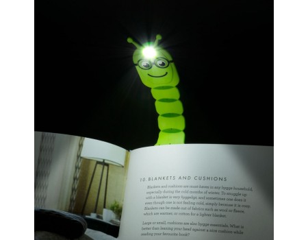 Luce da lettura flessibile per bambini - Bruco