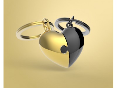 Portachiavi Cuore Puzzle