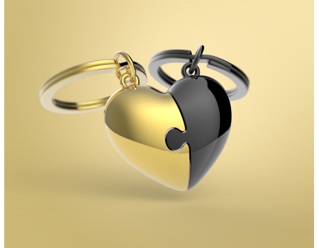 Portachiavi Cuore Puzzle Portachiavi Cuore Puzzle