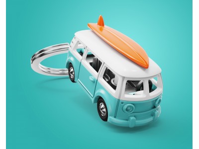 Portachiavi Van con Surf Portachiavi Van con Surf