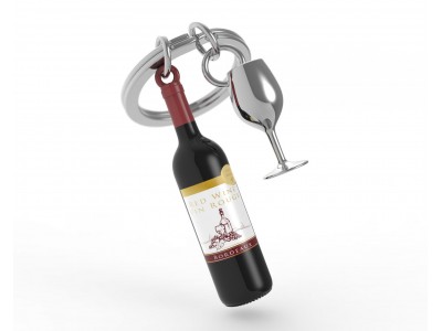 Portachiavi Bottiglia di Vino