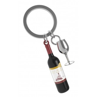 Portachiavi Bottiglia di Vino