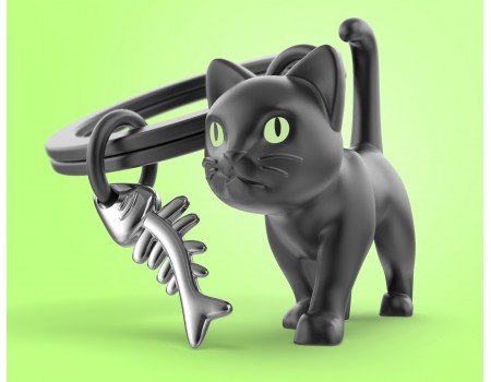 Portachiavi Gatto Nero Portachiavi Gatto Nero