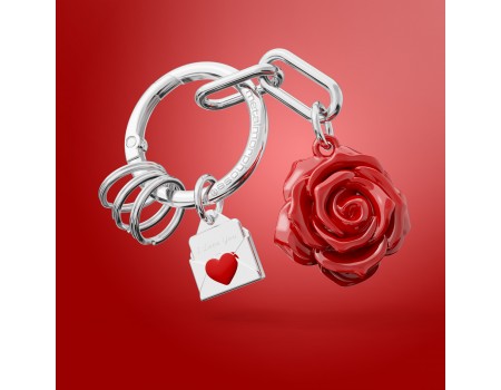 Ciondolo per borsa / Portachiavi - Rosa Ciondolo per borsa / Portachiavi - Rosa