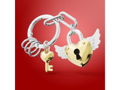 Ciondolo per borsa / Portachiavi - Lucchetto Cuore Oro Ciondolo per borsa / Portachiavi - Lucchetto Cuore Oro