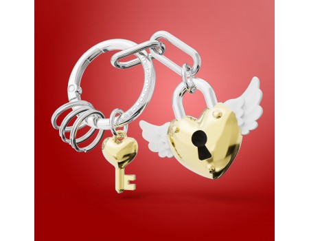 Ciondolo per borsa / Portachiavi - Lucchetto Cuore Oro Ciondolo per borsa / Portachiavi - Lucchetto Cuore Oro