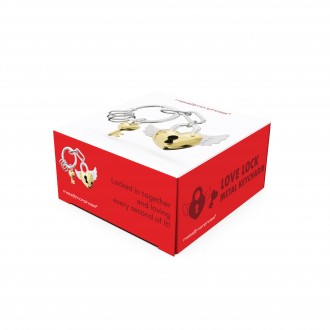 Ciondolo per borsa / Portachiavi - Lucchetto Cuore Oro Ciondolo per borsa / Portachiavi - Lucchetto Cuore Oro