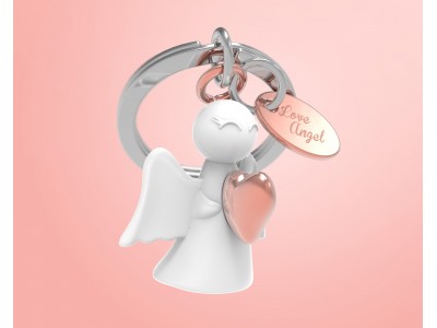 Portachiavi Angelo con Cuore Portachiavi Angelo con Cuore