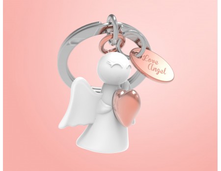 Portachiavi Angelo con Cuore Portachiavi Angelo con Cuore