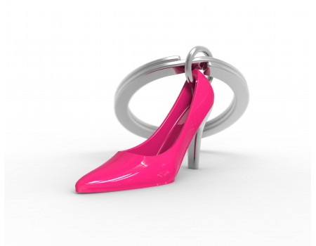Portachiavi Scarpa rosa con Tacco