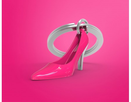 Portachiavi Scarpa rosa con Tacco Portachiavi Scarpa rosa con Tacco