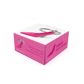 Portachiavi Scarpa rosa con Tacco