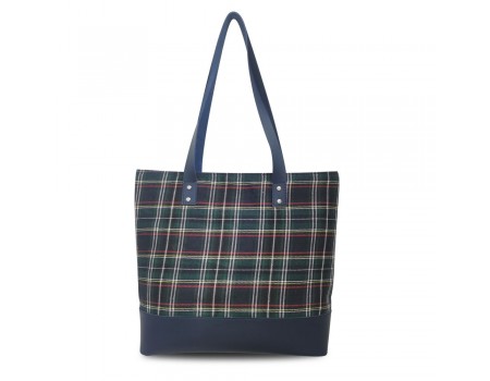 Borsa Tartan - Blu 
