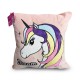 Cuscino Velour Unicorno 