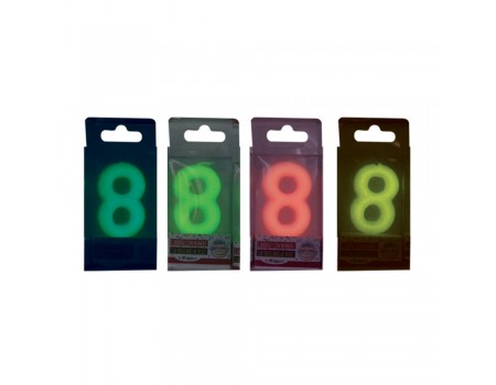 Candele che Brillano al buio Numero 8 