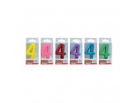 Candele Glitter Numero 4