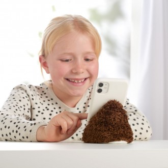 Supporto in peluche per cellulari e piccoli tablet