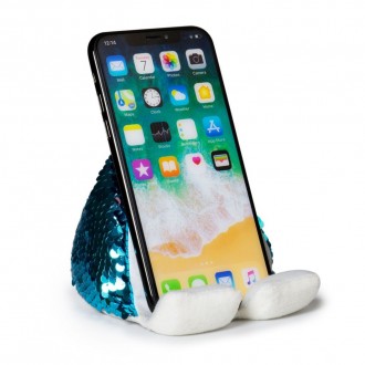 Supporto in peluche per cellulari e piccoli tablet