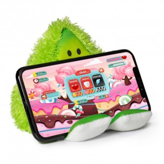 Supporto in peluche per cellulari e piccoli tablet