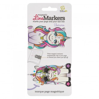 Segnalibro / Indicatore di linea magnetico Unicorno 