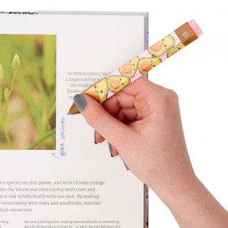 Segnalibro con penna e gomma + 2 refill 