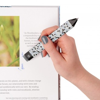 Segnalibro con penna e gomma + 2 refill 